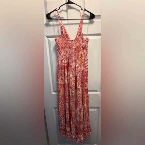 Angie Maxi Red and Pink Dress - Picture 2 of 2